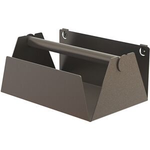 kaiserkraft Edelstahl-Rollenhalter, für Edelstahl-Lochwand, LxBxH 241 x 165 x 105 mm