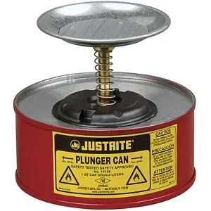 Sparanfeuchter asecos, aus Stahlblech PREMIUM Line, rot, ø 185 x H 143 mm, 1 l