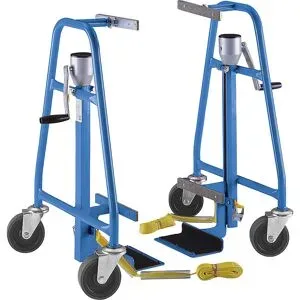kaiserkraft Hubtransporter, mechanisch, VE 2 Stk, Tragfähigkeit 600 kg, Hub 300 mm
