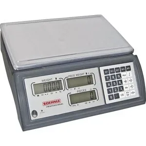 Zählwaage, mit drei Anzeigefeldern, Wägebereich bis 15 kg, Ablesbarkeit 0,5 g, Wägeplatte 360 x 240 mm Soehnle