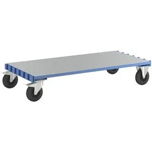 Platten-Transportwagen ohne Bügel, Ladefläche 1600 x 800 mm, Tragfähigkeit 500 kg, Zinkblechladefläche eurokraft pro