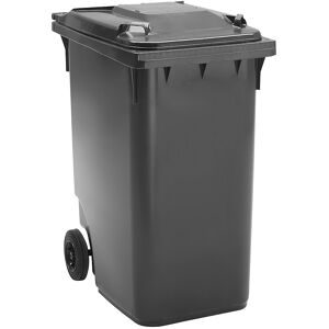 kaiserkraft Mülltonne aus Kunststoff DIN EN 840, Volumen 360 l, BxHxT 665 x 1115 x 880 mm, anthrazit