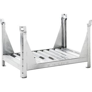 Langgutgestell mit 4 Eckpfosten, LxB 1200 x 800 mm, verzinkt Heson