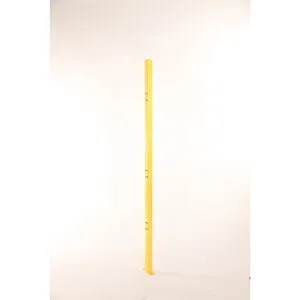 Bodenstütze X-GUARD CLASSIC, zinkgelb, Bodenfreiheit 100 mm, Höhe 2300 mm Axelent