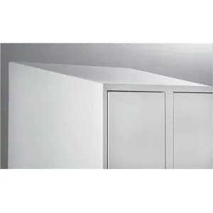 Schrägdach, hinten 100 mm höher, je 300 mm breites Schrankabteil Wolf
