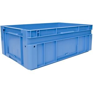 kaiserkraft Euronorm-Stapelbehälter, Außen-LxBxH 600 x 400 x 220 mm, blau, VE 2 Stk