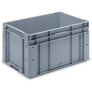 kaiserkraft Euronorm-Stapelbehälter, Außen-LxBxH 600 x 400 x 320 mm, grau