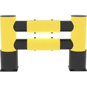 Regalendschutz, aus flexiblem Kunststoff, 2-zeilig, 1137 mm d-flexx