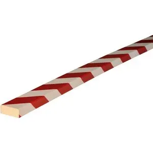 Knuffi® Flächenschutz, Typ D, 1-m-Stück, Magnet, rot / weiß SHG