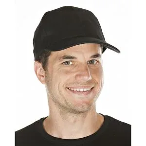 kaiserkraft Baseballkappen (50 Stück), VE 50 Stk, schwarz