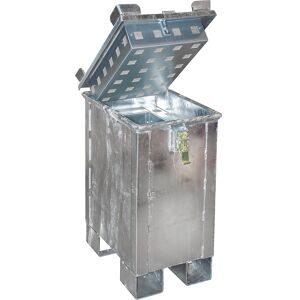 Akku-Lagerbehälter für Lithium-Ionen-Batterien/-Akkus, Volumen 30 l, LxBxH 400 x 600 x 750 mm eurokraft pro