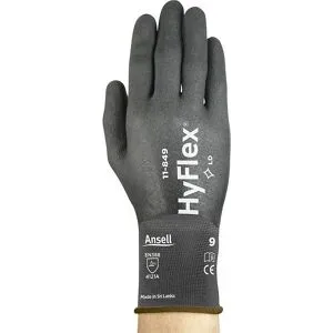 Arbeitshandschuh HyFlex® 11-849, schwarz, VE 12 Paar, Größe 6 Ansell