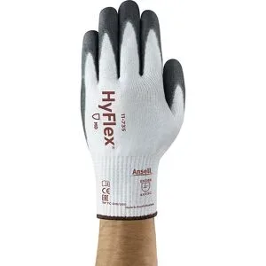 Arbeitshandschuh HyFlex® 11-735, schwarz, VE 6 Paar, Größe 10 Ansell
