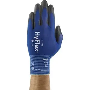 Arbeitshandschuh HyFlex® 11-618, schwarz, VE 12 Paar, Größe 7 Ansell