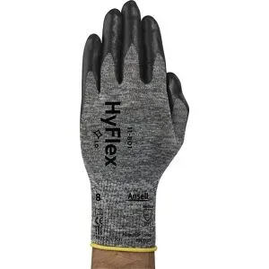 Arbeitshandschuh HyFlex® 11-801, schwarz, VE 12 Paar, Größe 10 Ansell