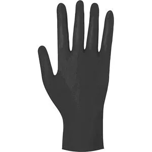 kaiserkraft Nitril-Einweghandschuhe Meditrade, VE 1000 Stk, lebensmittelkonform, schwarz, Größe M