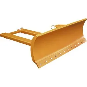 Schneeschieber für Gabelstapler, mit Stahlschürfleiste, Schildbreite 1800 mm eurokraft pro