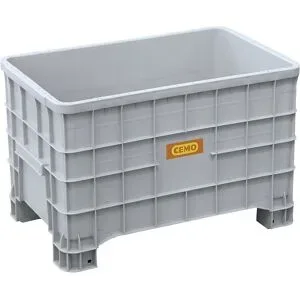 Altbatterie-Lager- und Transportbox, aus PE, Volumen 300 l, mit 4 Füßen, ab 3 Stk CEMO