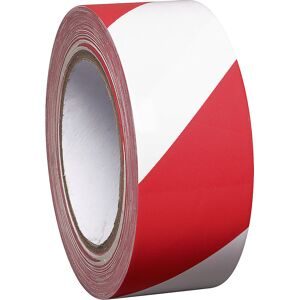 Bodenmarkierungsband aus Vinyl, zweifarbig, Breite 50 mm, rot / weiß, VE 16 Rollen Moravia