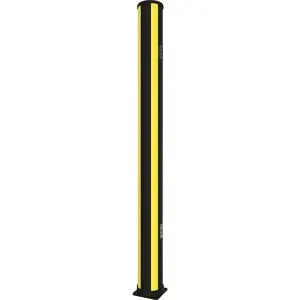 Rammschutz-Poller X-Protect, Höhe 2300 mm, zinkgelb, graphitschwarz Axelent
