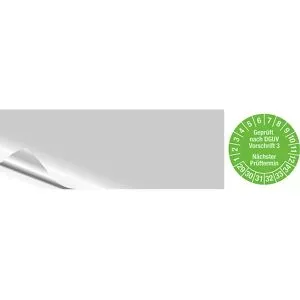 kaiserkraft Kabelprüfplakette DGUV, LxH 95 x 25 mm, VE 10 Stk, 29, grün