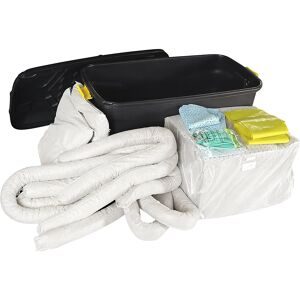Leckage-Notfallset in Rollkoffer, Bindung 150 l, Ausführung Öl, weiß eurokraft basic