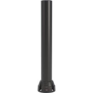 Rammschutz-Poller 125L, Höhe 1000 mm, verzinkte Platte, schwarz Boplan