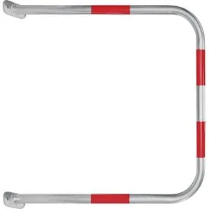 Wandschutzbügel, verzinkt/rot, HxB 1000 x 1000 mm Black Bull