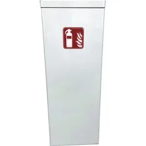 kaiserkraft Feuerlöscher-Schutzschrank, HxBxT 800 x 230 x 300 mm, für 6/12 kg, weiß