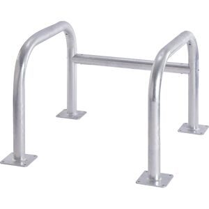 kaiserkraft Säulenschutz 3-seitig, galvanisiert, HxBxT 660 x 890 x 890 mm, grau