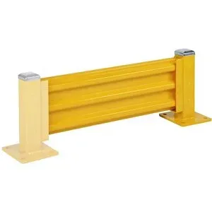 kaiserkraft Rammschutzwand, Höhe 480 mm, 1 Wandelement, Länge 1067 mm, Anbauelement inkl. 1 Pfosten