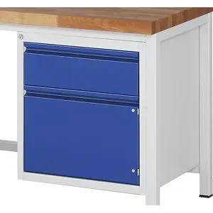 Schubladenblock, Breite 580 mm, Höhe 620 mm, 1 Schublade, 1 Tür RAU