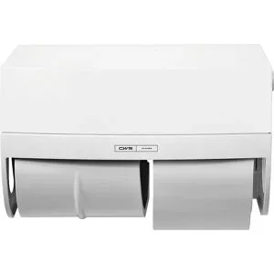 ParadiseLine Toilettenpapierspender, für 2 Haushaltsrollen, HxBxT 270 x 190 x 200 mm, weiß CWS