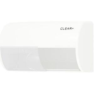 Toilettenpapierspender Clear+, für Haushaltsrollen, Kunststoff, weiß CWS