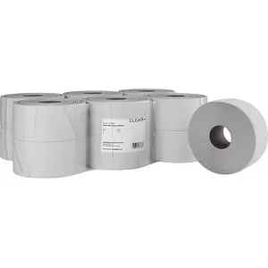 Toilettenpapier Clear+, 2-lagig, VE 12 Stk, 175 m je Rolle CWS