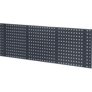 Lochplatte für Werkzeughalter, Länge 1524 mm, anthrazitgrau eurokraft pro