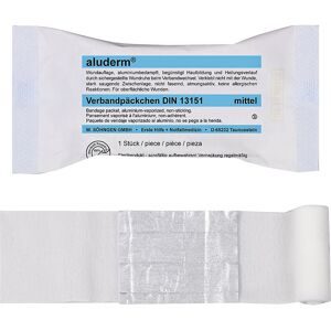 kaiserkraft aluderm®-Verbandpäckchen, Inhalt nach DIN 13151, ab 20 Stk, Kompresse mittel