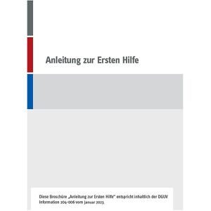kaiserkraft Erste-Hilfe-Broschüre, nach BGI 503, mit Erste-Hilfe-Sofortmaßnahmen, ab 80 Stk