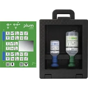 iBox Wandbox mit Sichtfenster und Tragegriff, 500 ml 0,9 % NaCl, 200 ml pH-neutral, steril plum