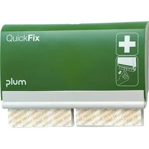 Pflasterspender QuickFix, Water Resistant, mit 90 Pflasterstrips, HxB 133,5 x 232,5 mm plum