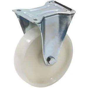 Ersatzrolle für Kippbehälter, Ø 180 mm, Nylon, Bockrolle eurokraft pro