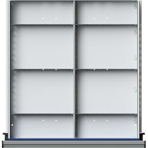 Trennblech für Schubladen-BxT 500 x 540 mm, ½-Teilung, für Schubladenhöhe 180 - 360 mm ANKE