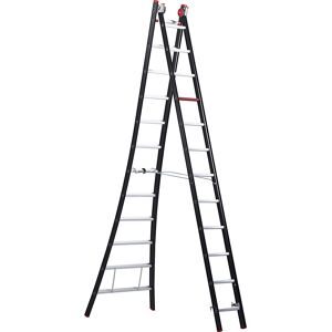 Mehrzweckleiter NEVADA, 2-teilig, schwarz, 2 x 12 Sprossen Altrex