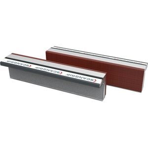 Magnet-Schraubstockbacken, aus gehärtetem Aluminium mit Fiberauflage, 1 Paar, Backenbreite 160 mm SCANGRIP