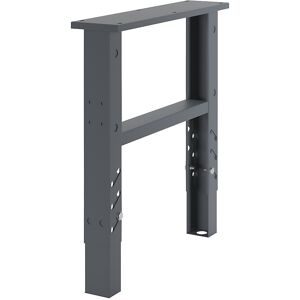 Werkbankfuß, höhenverstellbar, für 800 mm tiefe Platte, VE 1 Stk eurokraft basic