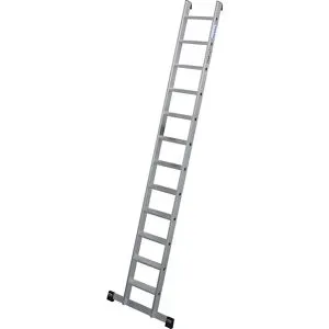Schwerlast-Anlegeleiter, 80 mm Alu-Stufen, bis 225 kg, 12 Stufen KRAUSE