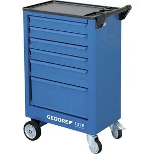 Werkzeugwagen 1578, 6 Schubladen, HxBxT 930 x 605 x 375 mm GEDORE