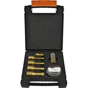 Diamantbohrer-Set M14, mit Nachfüllwachs, 7 Teile Projahn