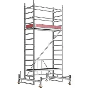 Alu-Klappgerüst ZIFA, Plattform 1,80 x 0,75 m, Gerüsthöhe 3,98 m Layher