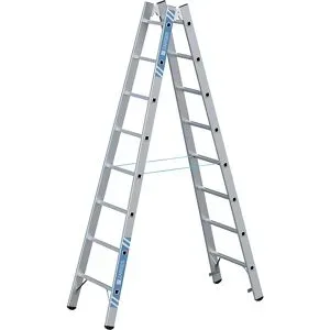 Profi-Sprossenleiter, beidseitig begehbar, 2 x 8 Sprossen ZARGES